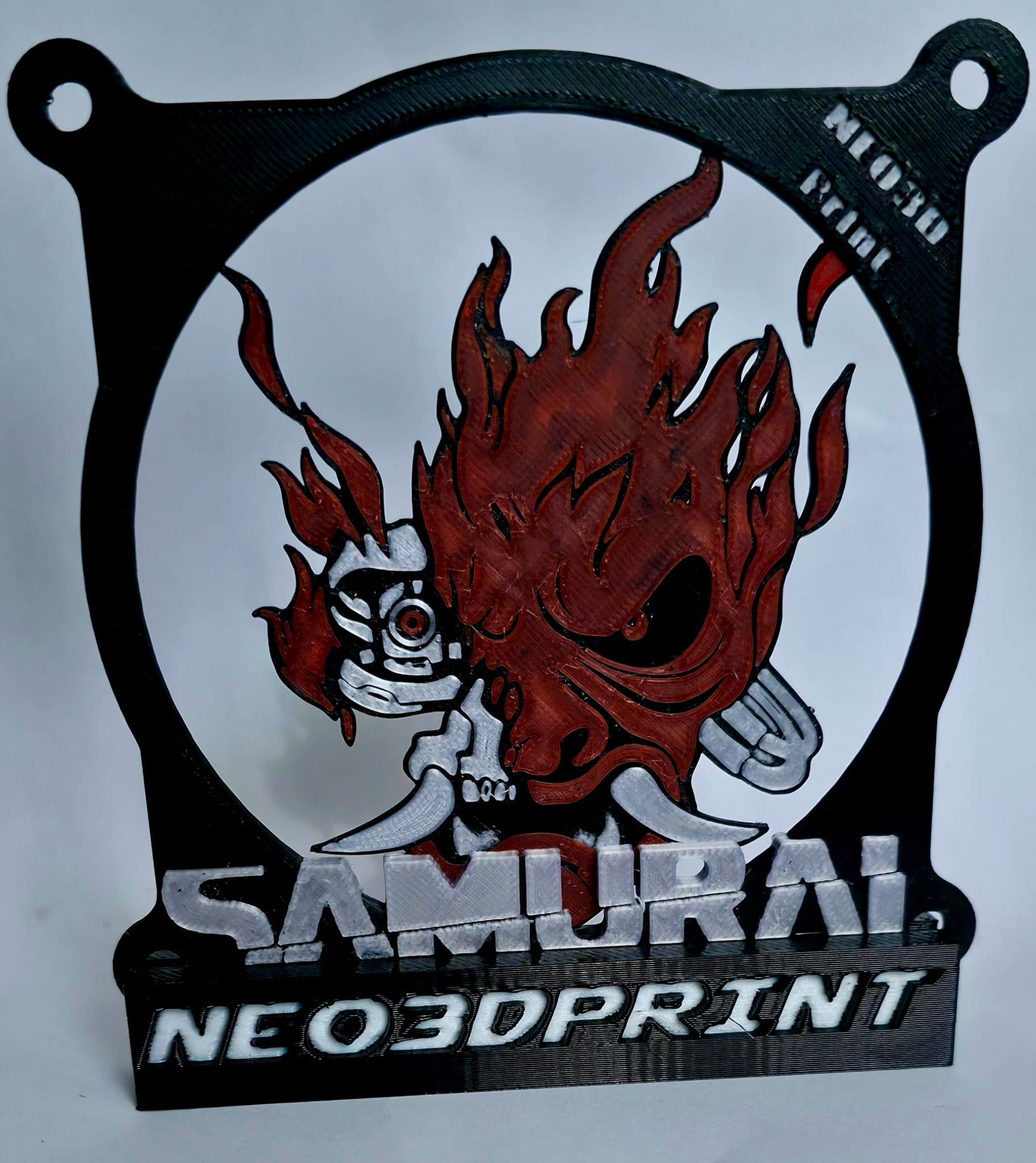 Grila Ventilator PC Cyberpunk Samurai 120mm
