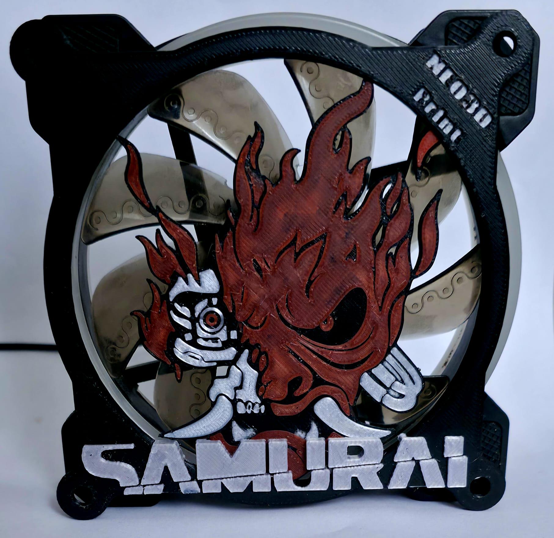 Grila Ventilator PC Cyberpunk Samurai 120mm