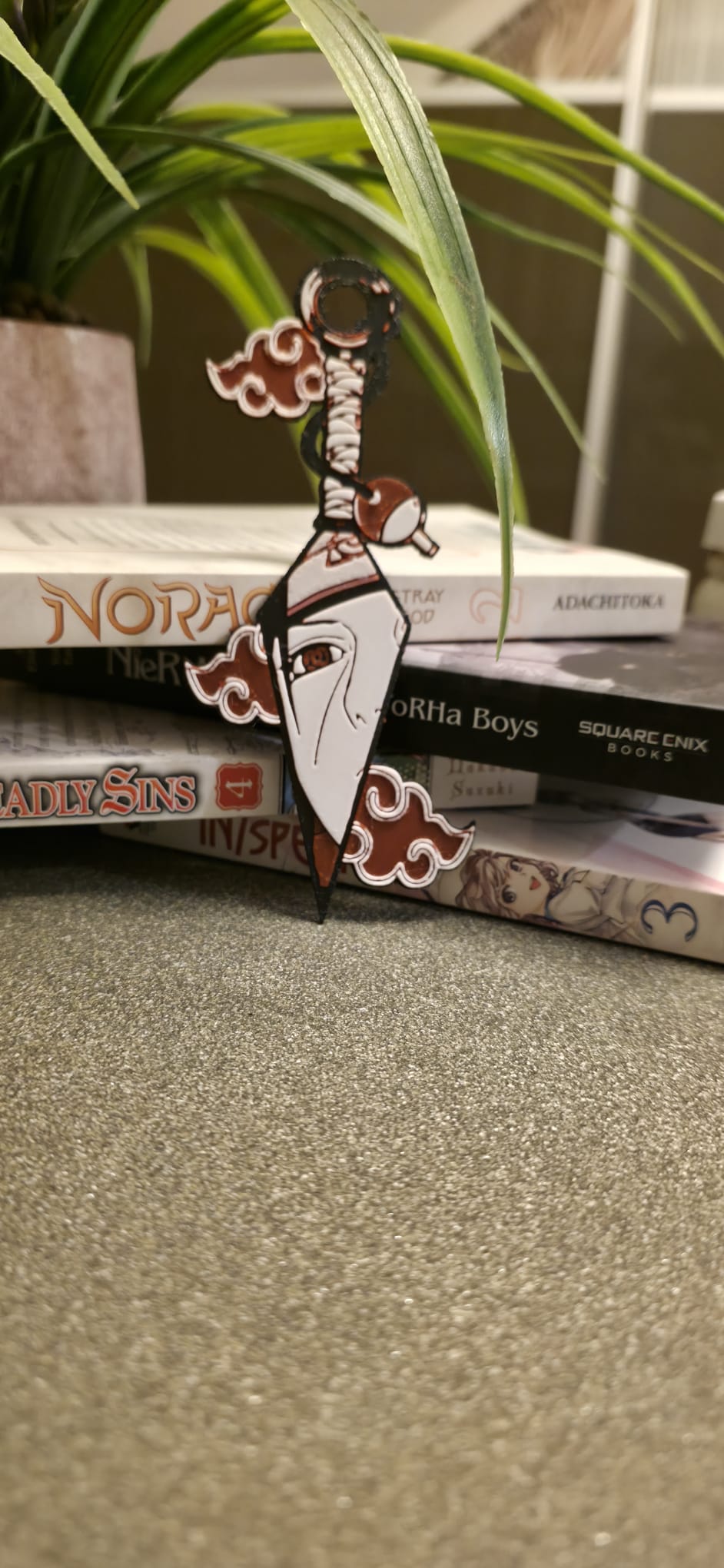 Semn de carte 3D Cutit Kunai Naruto