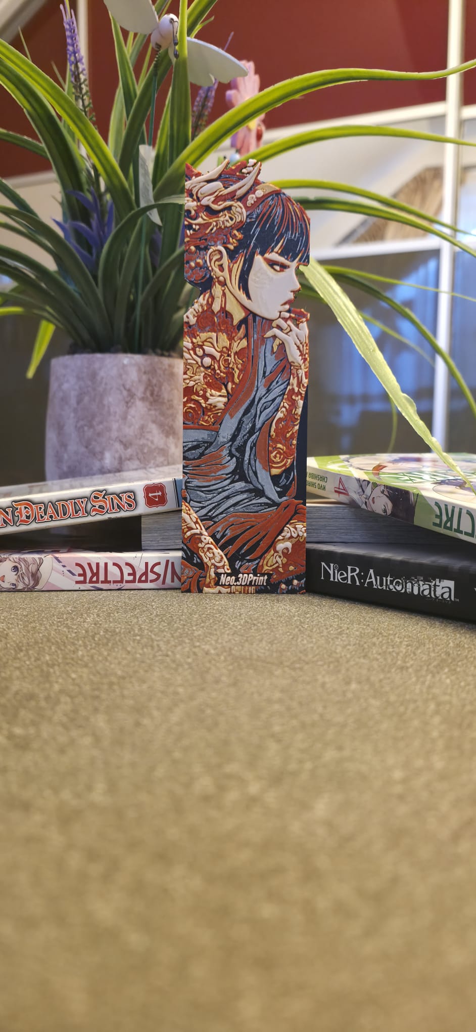 Semn de carte 3D Geisha